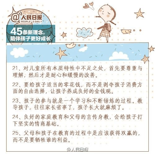 人民日报：45条陪伴孩子的新理念，值得收藏！